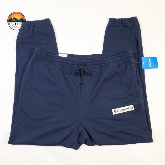 NWT Columbia Tapered Leg Sweatpants Navy White Collegiate Stretch Men Sz 1X/XXL - Picture 4 of 10